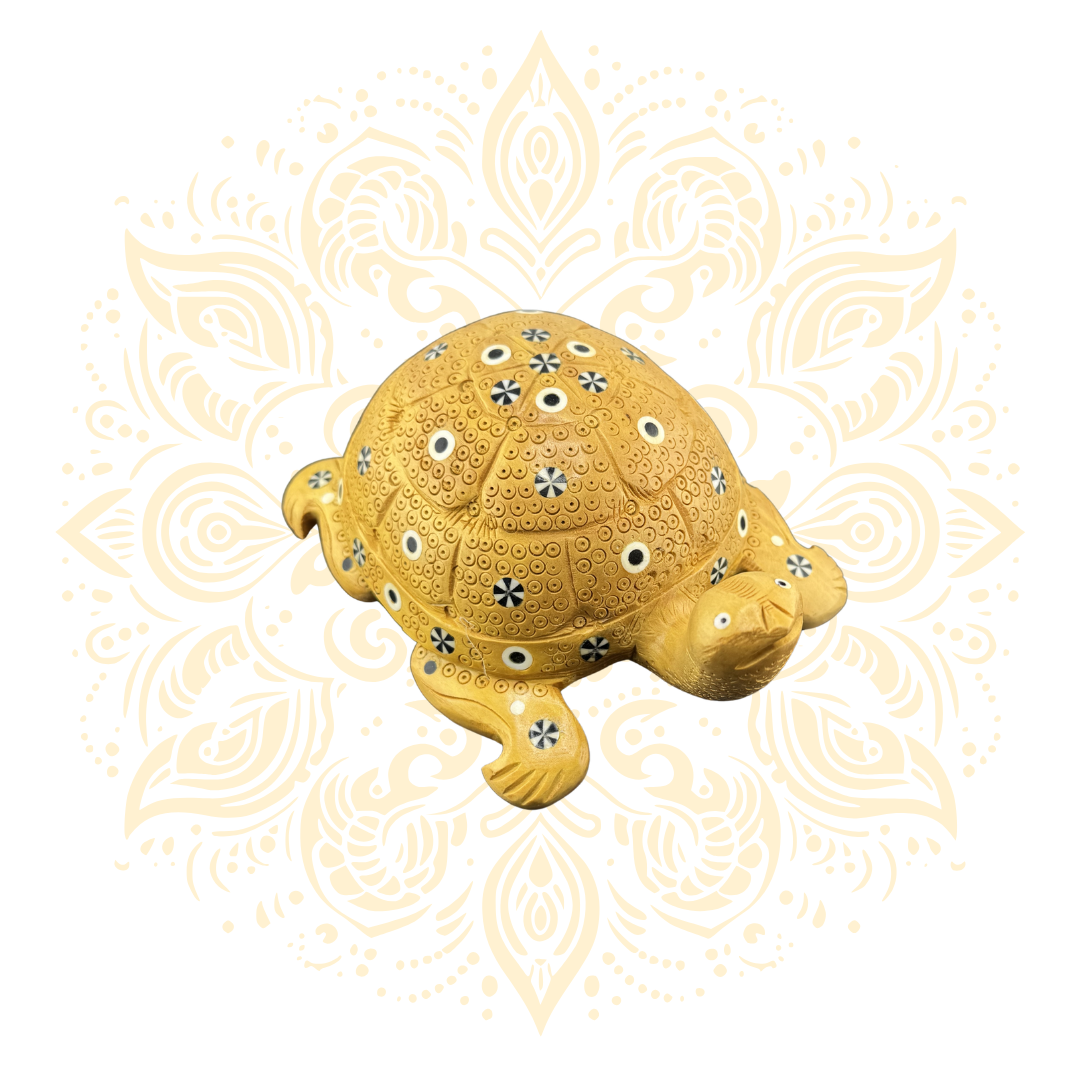 Wooden Inlay Work Tortoise