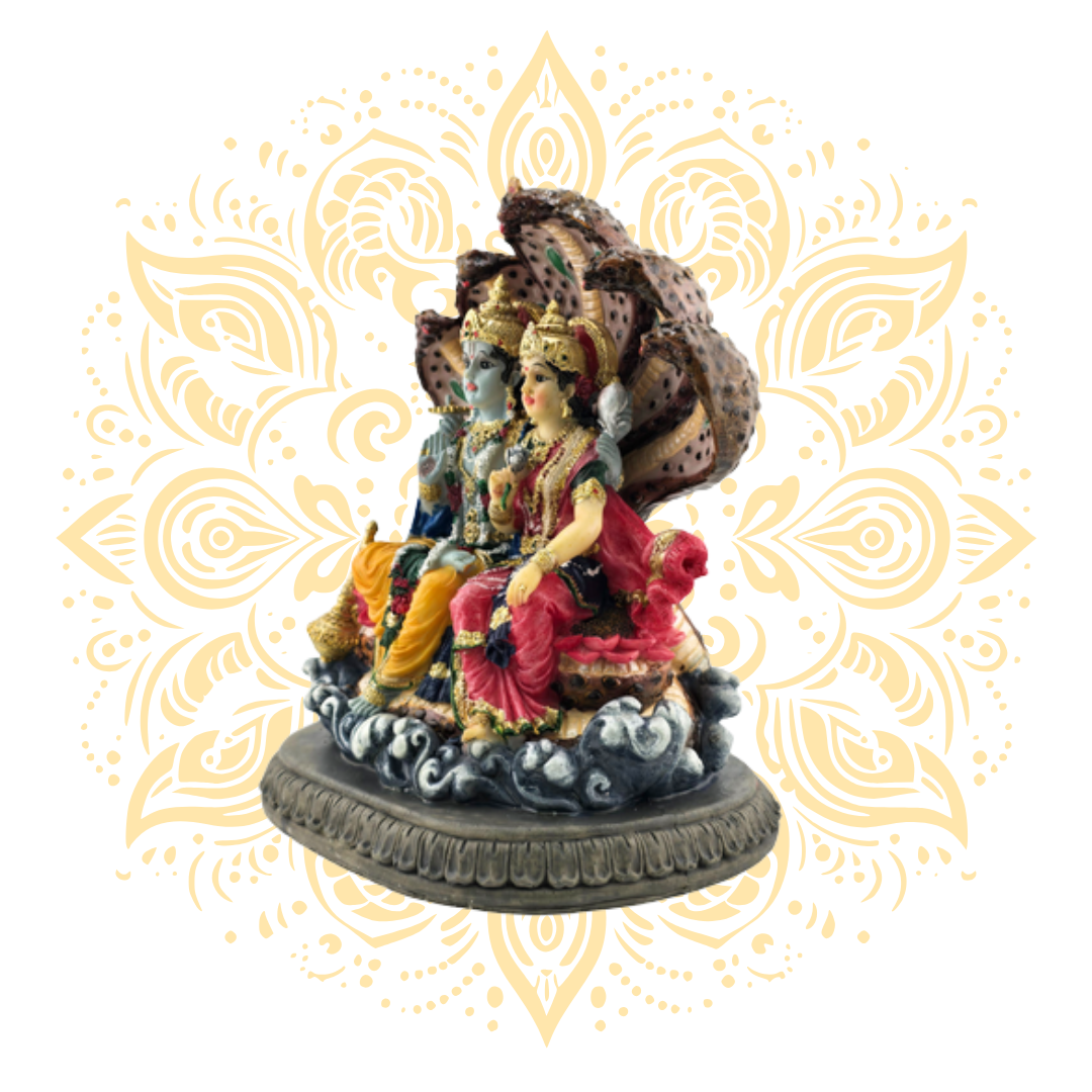 Polyresin Laxmi Narayan Sesa 6"