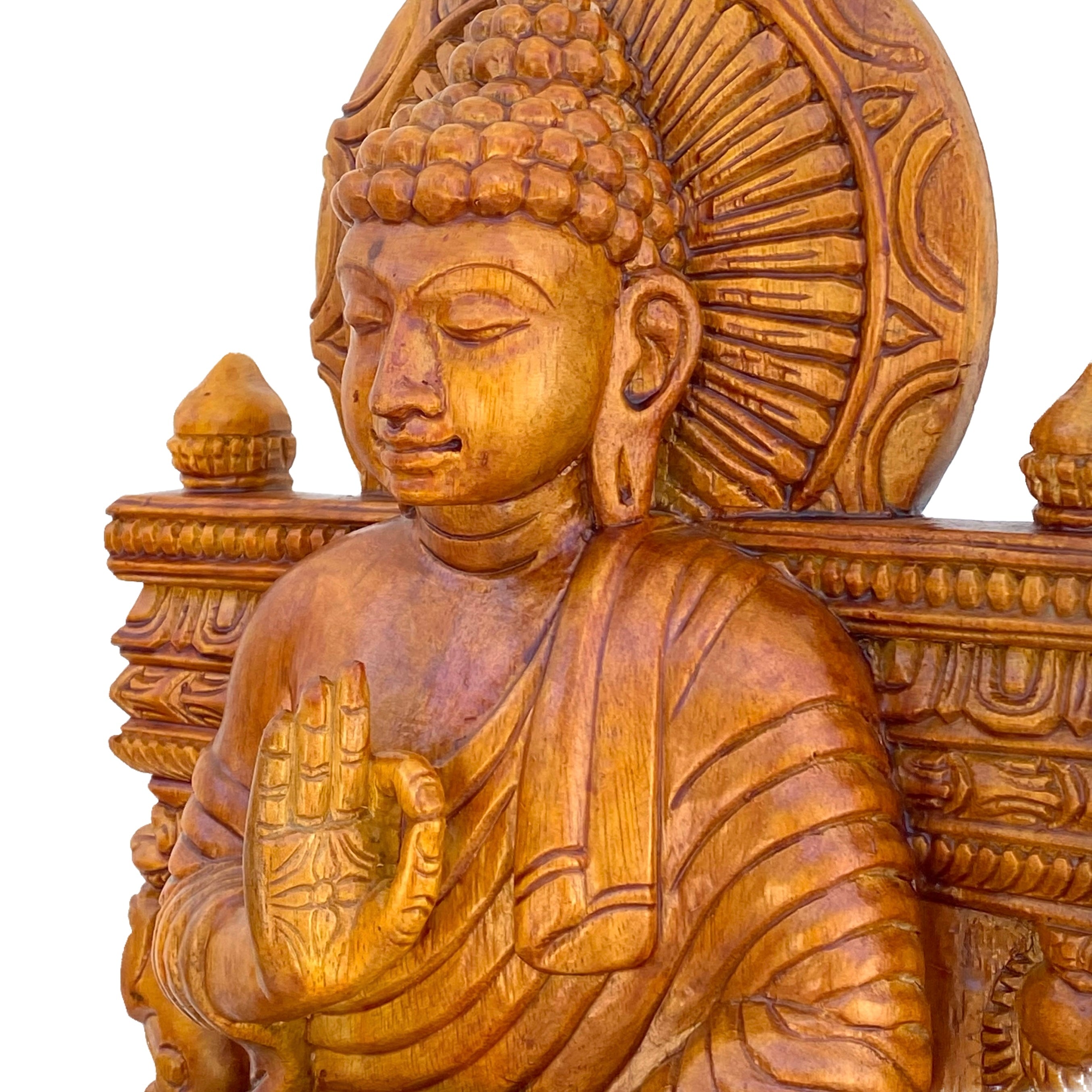 Wooden Buddha 24"
