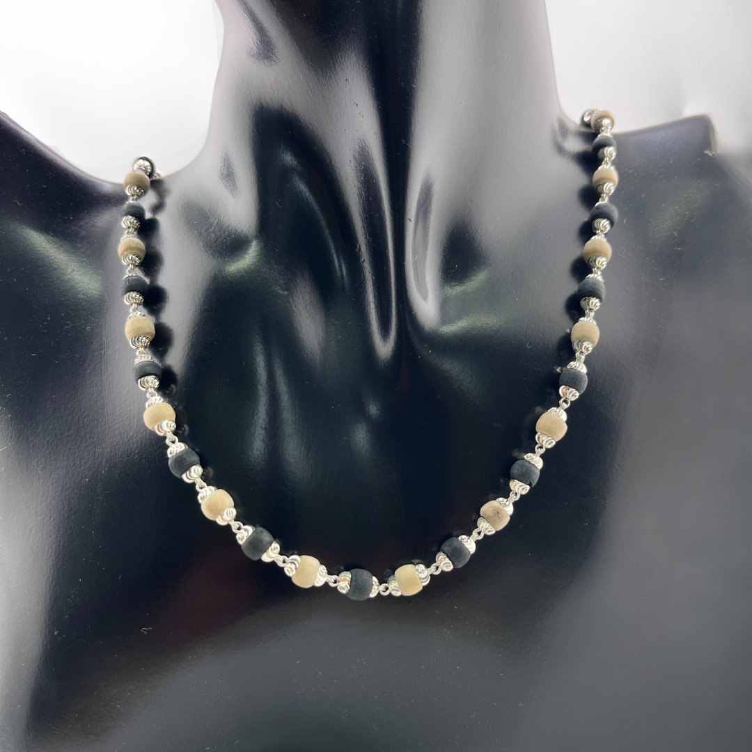 Silver Tulasi Kanthi Mala