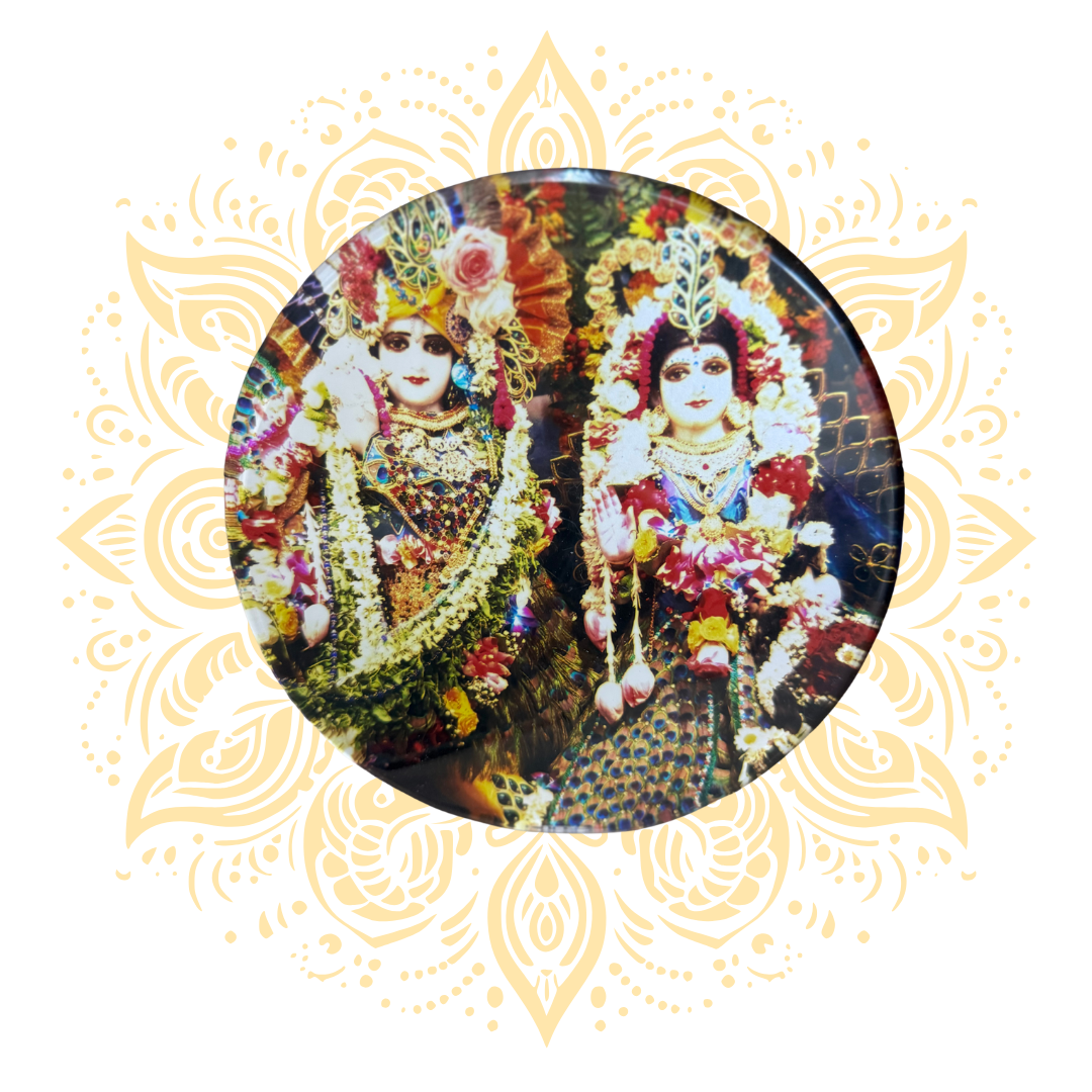 Acrylic Radha Krishna Round 6x6" - Matchless Gifts7