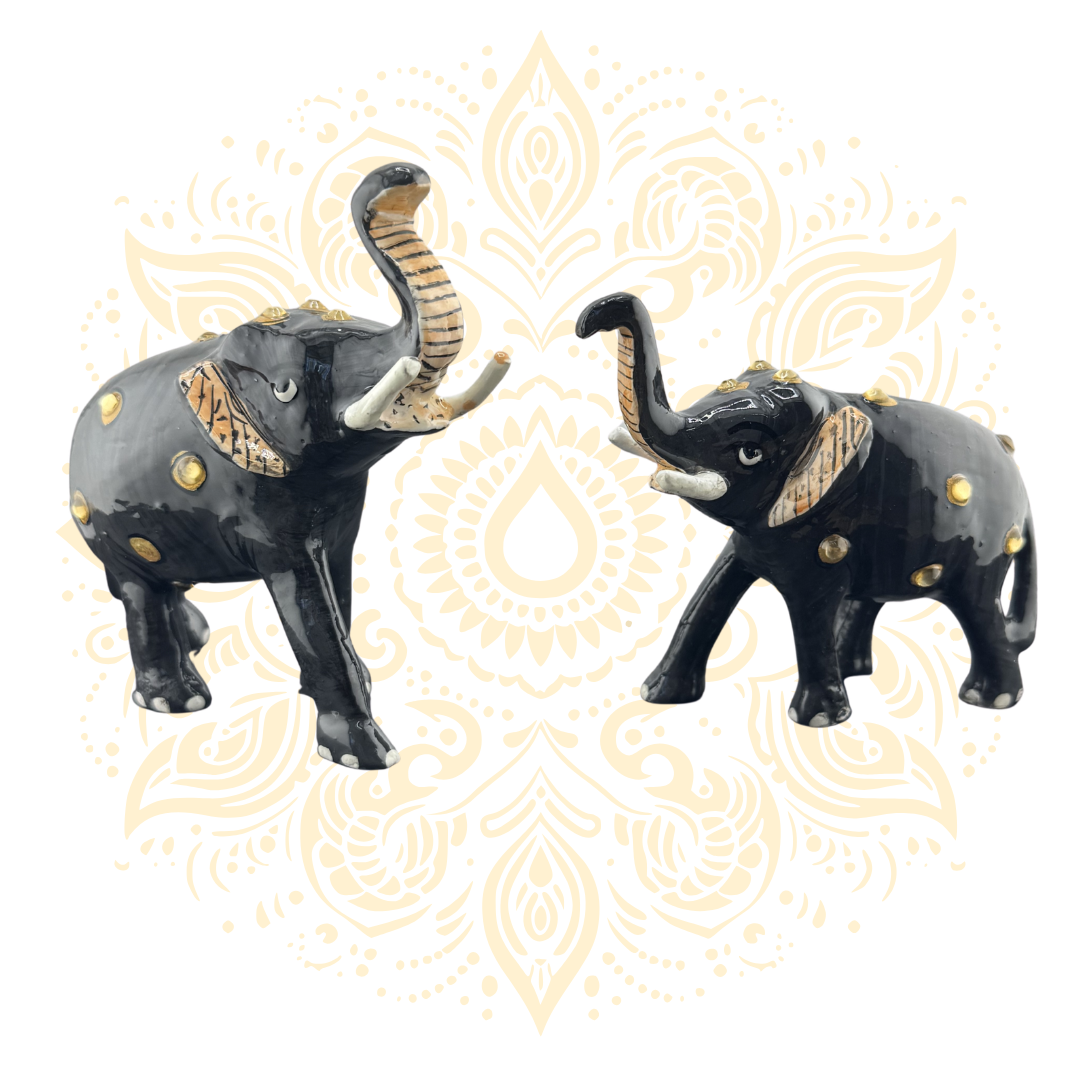 Metal Brown Elephant