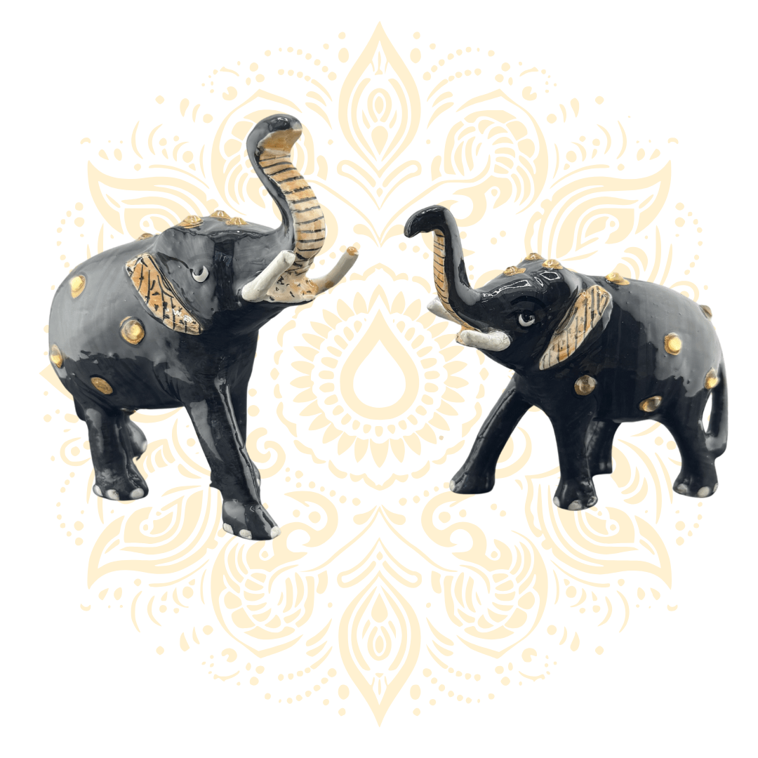 Metal Brown Elephant - Matchless Gifts
