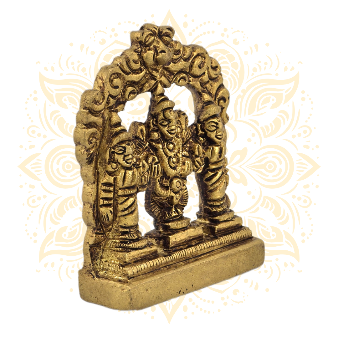 Brass Balaji w/ Frame Murti 2.5" - Matchless Gifts3