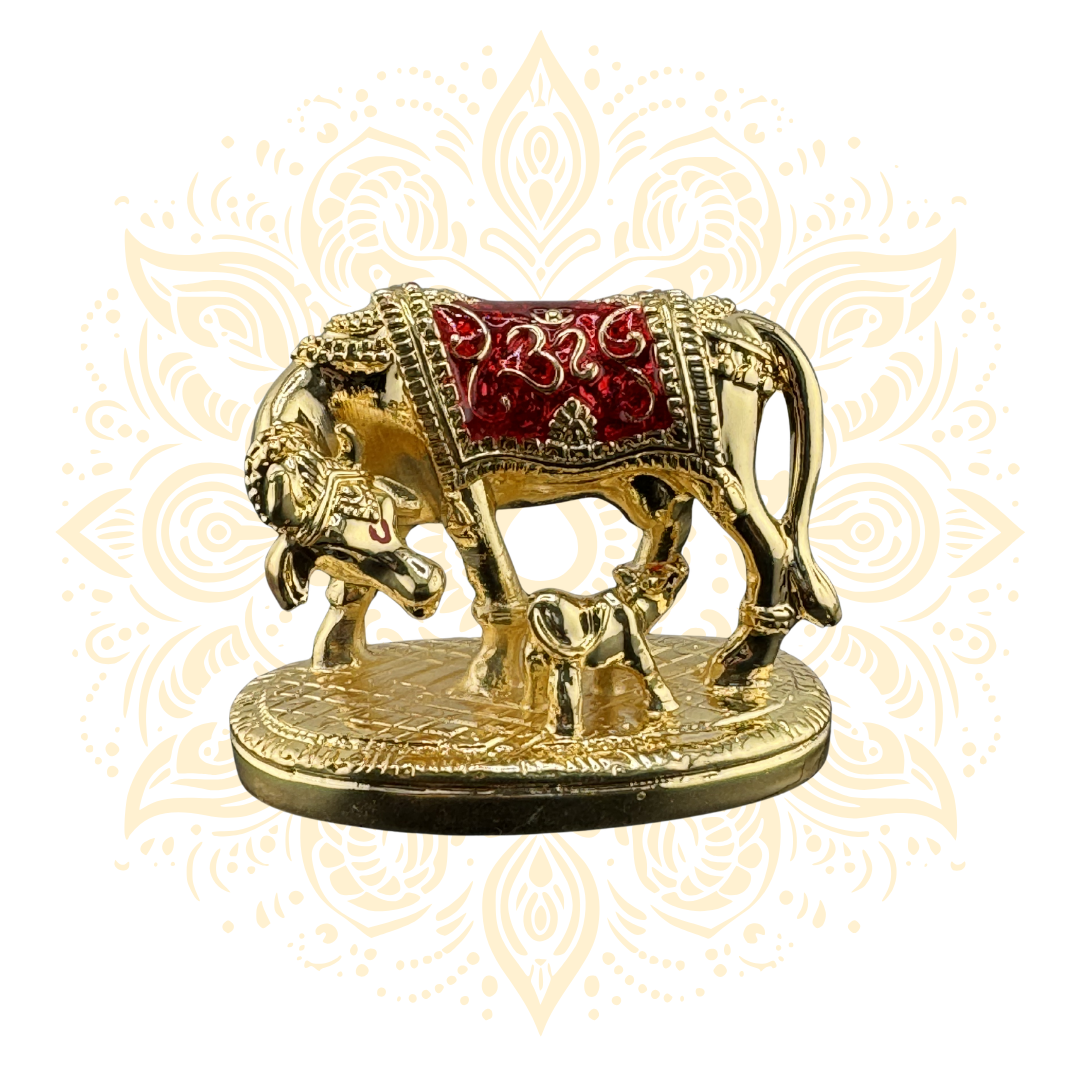 Golden Cow & Calf 2.5"