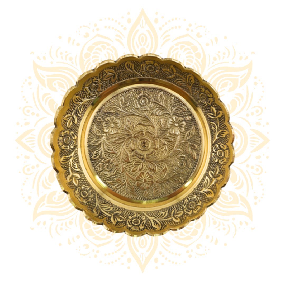 Kansa Brass Plate 6"