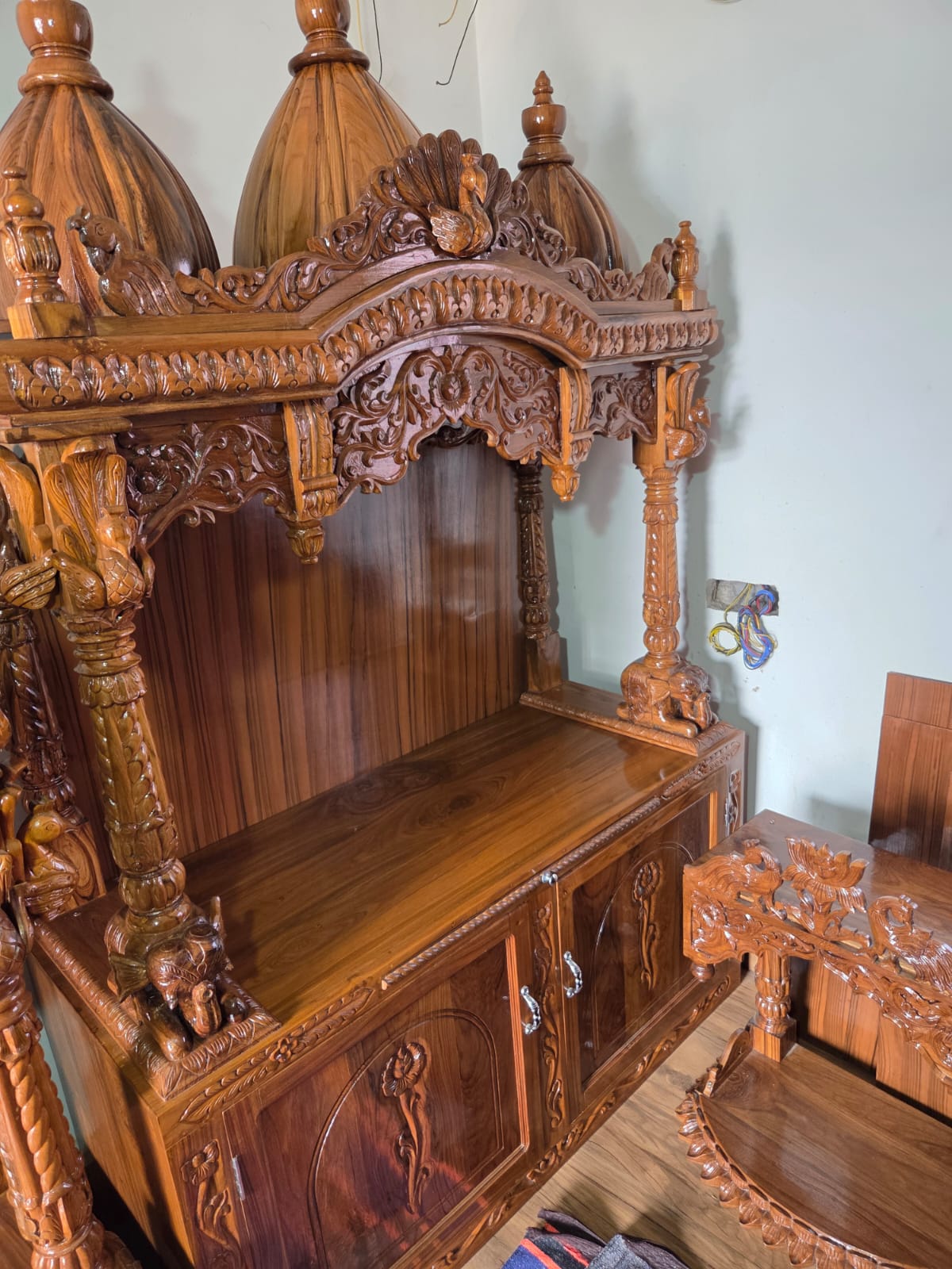 Hand Carved Wood Teak Altar - Varying Styles - Matchless Gifts1