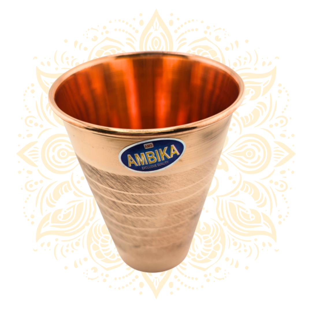 Copper Drinking Glass 5"