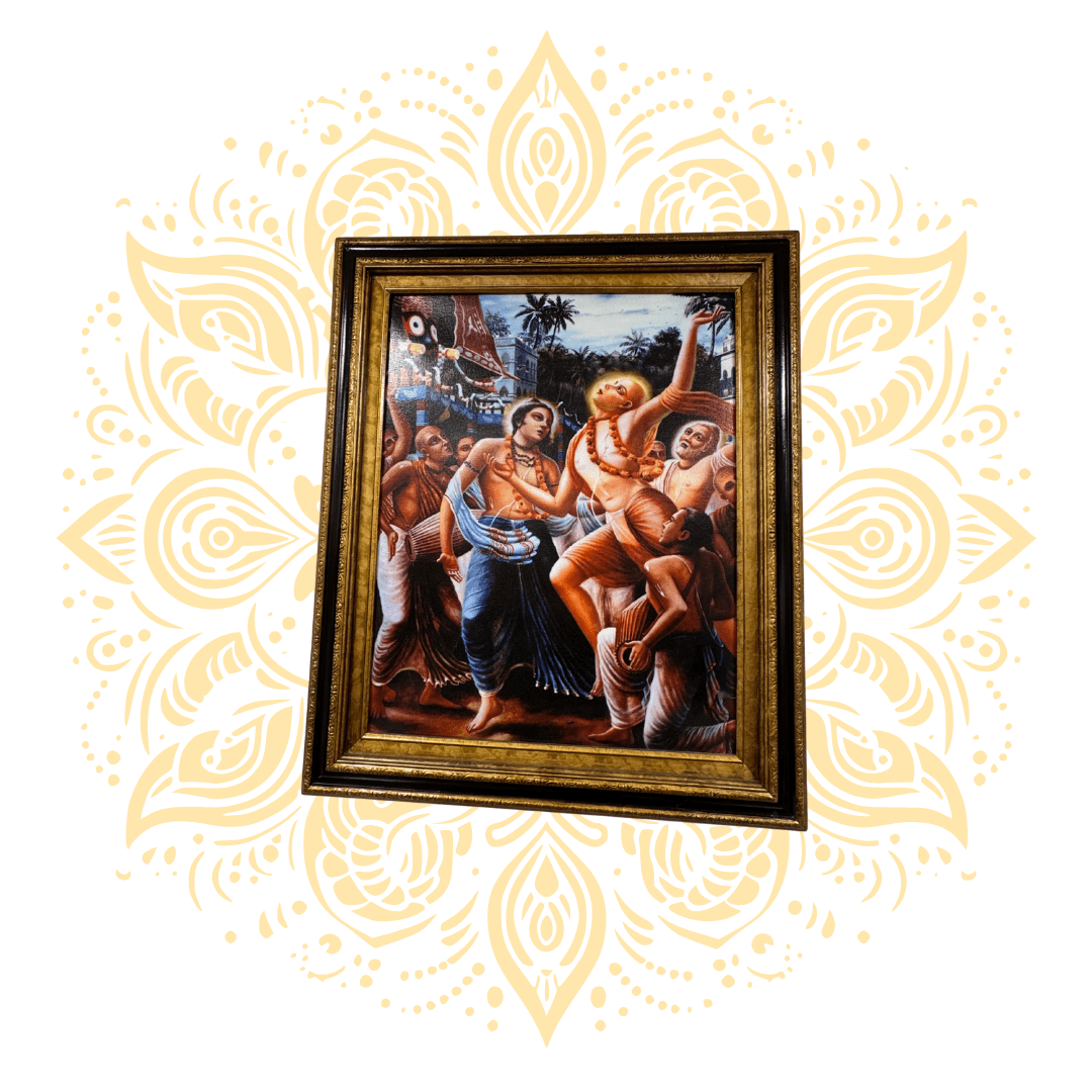 Framed Lord Krishna Wall Art – Devotional Home Décor - Matchless Gifts1