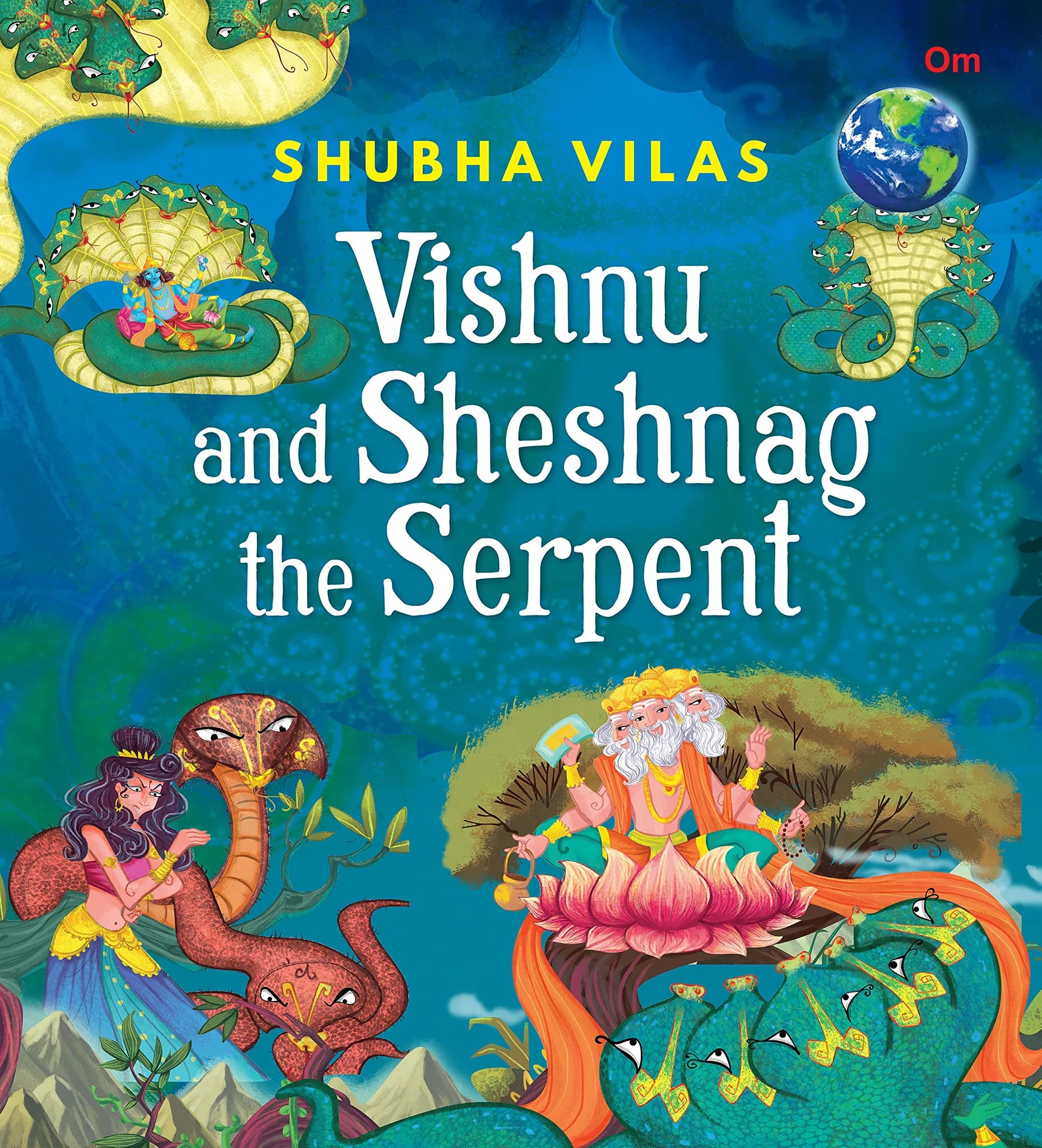 Vehicles of Gods: Vishnu and Sheshnag the Serpent by Shubha Vilas