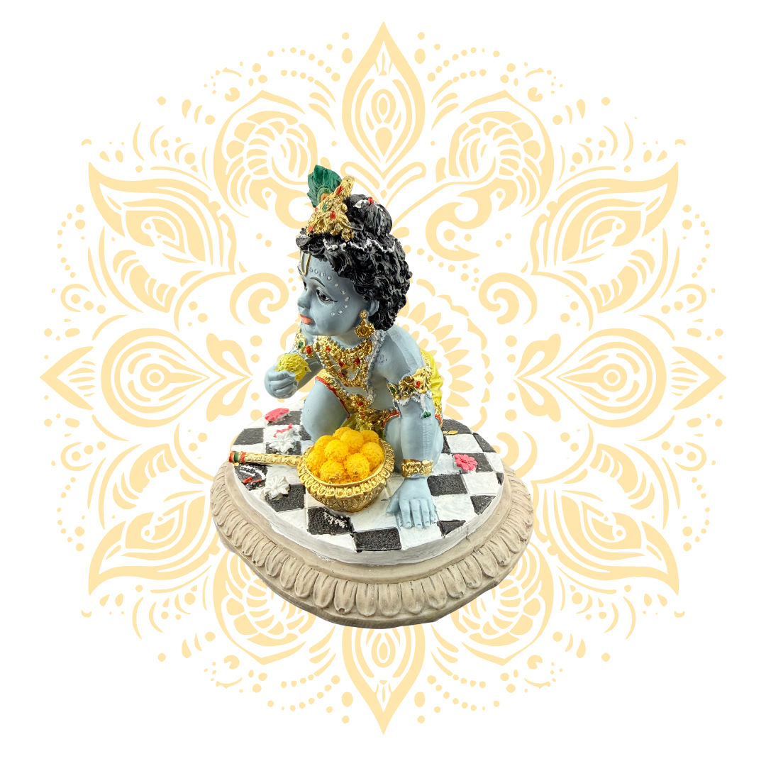 Polyresin Laddu Gopal Krishna 3.5" - Matchless Gifts