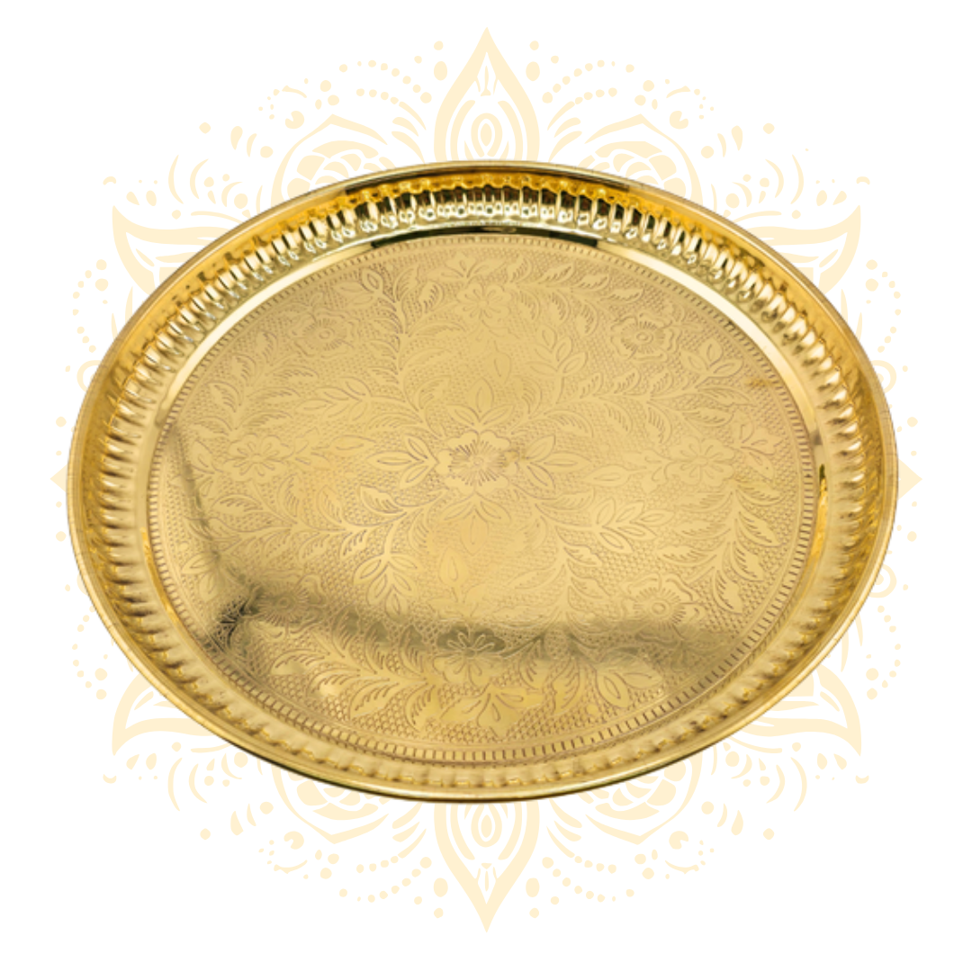Kansa Brass Plate 13"