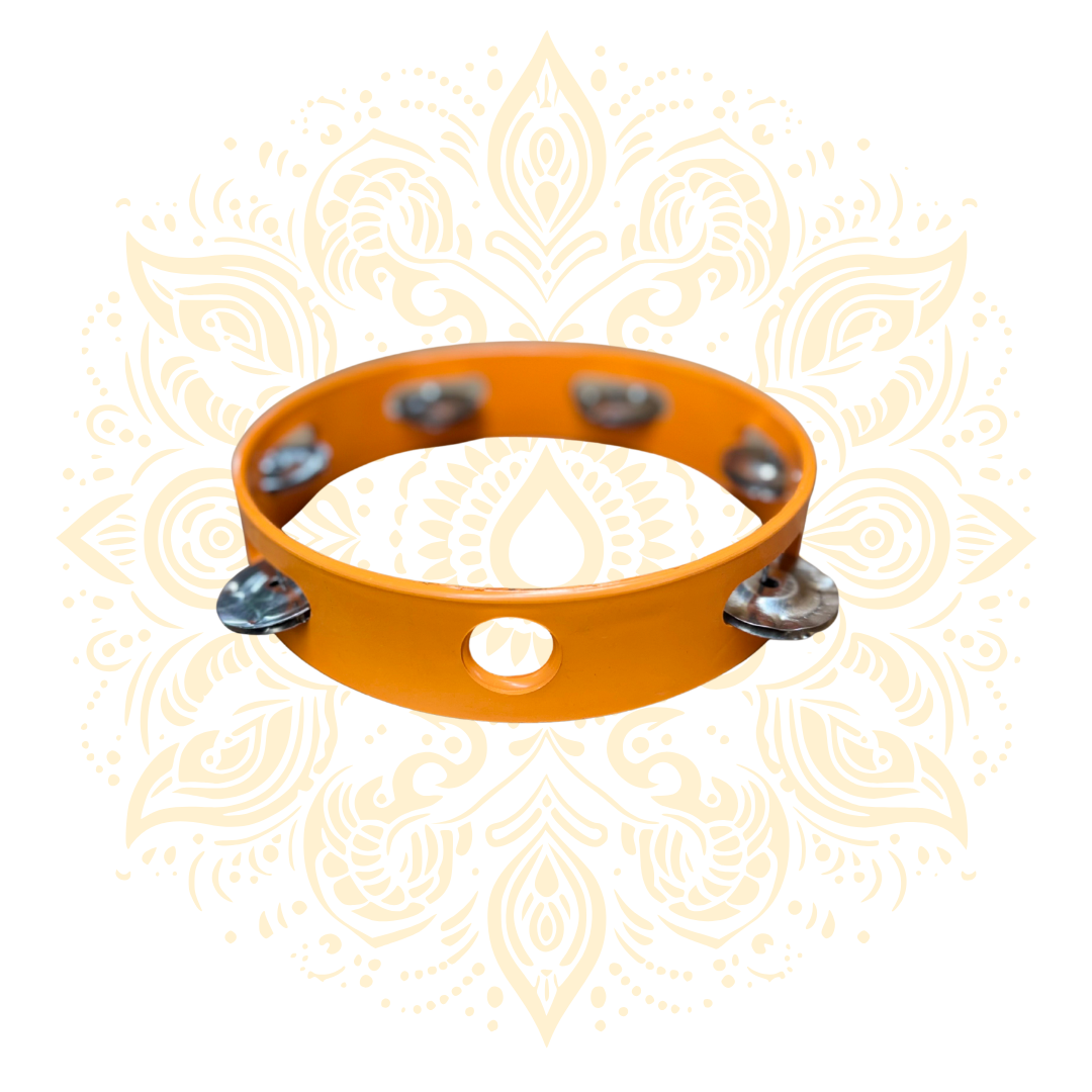 Colorful Tambourine Lightweight Percussion Instrument for Kirtan - Matchless Gifts