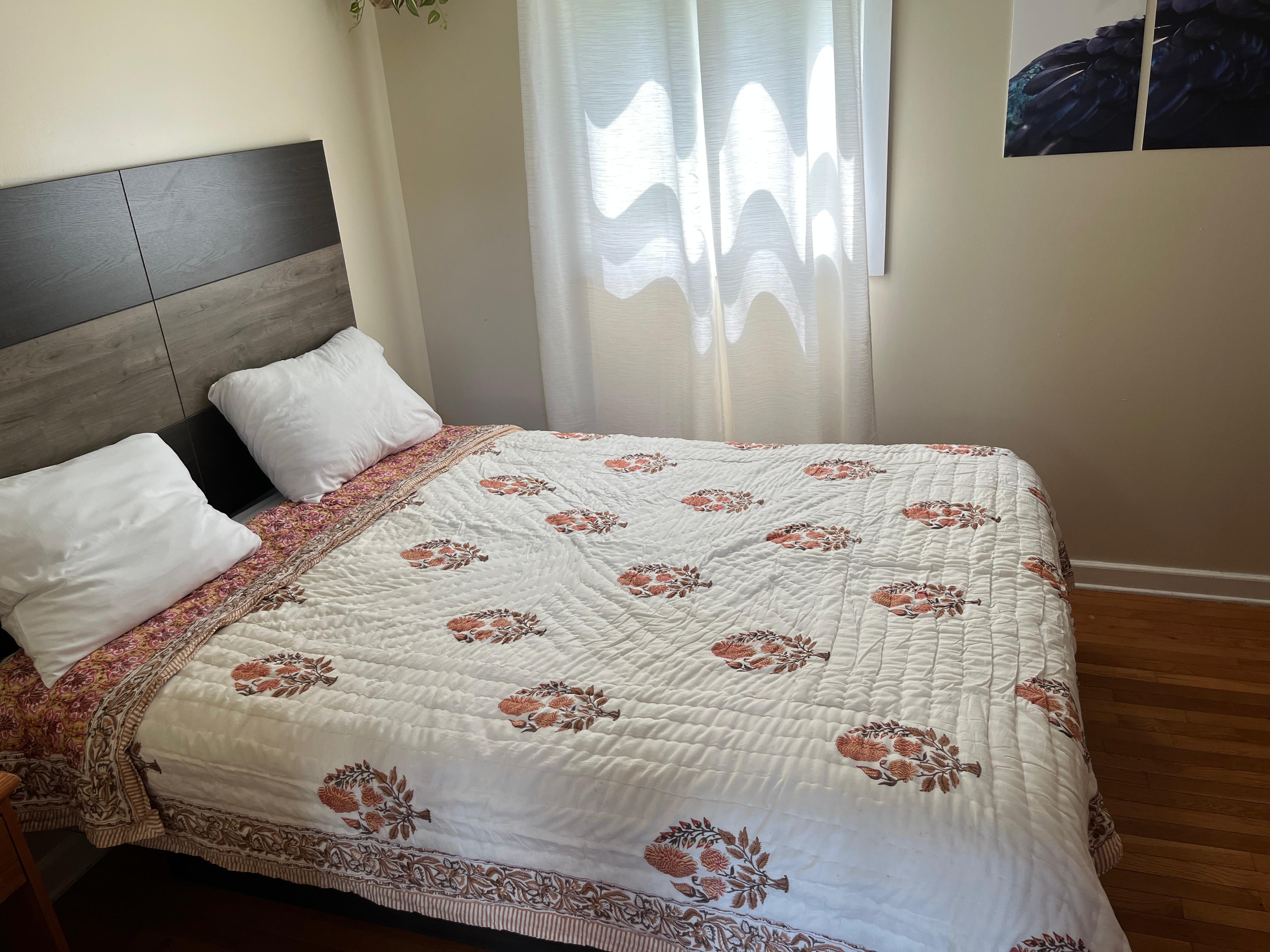 Printed Cotton Quilt - Queen Size 90" x 108" - Matchless Gifts22