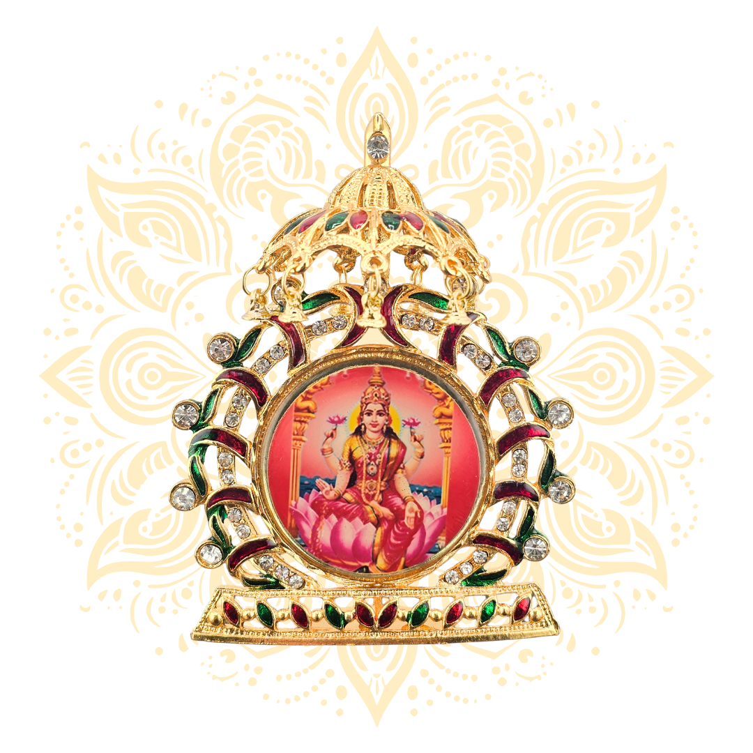 Bhakti Golden Metal Deity Mini Mandir Stand