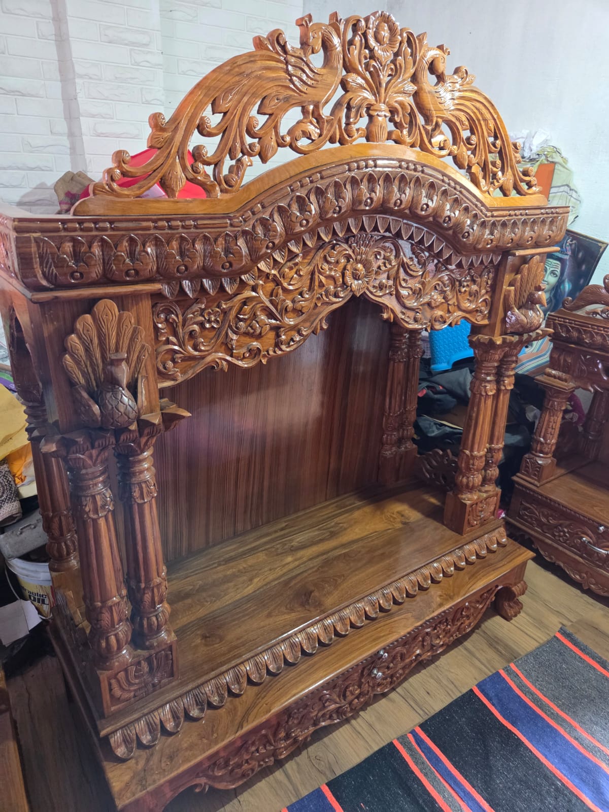 Hand Carved Wood Teak Altar - Varying Styles - Matchless Gifts3