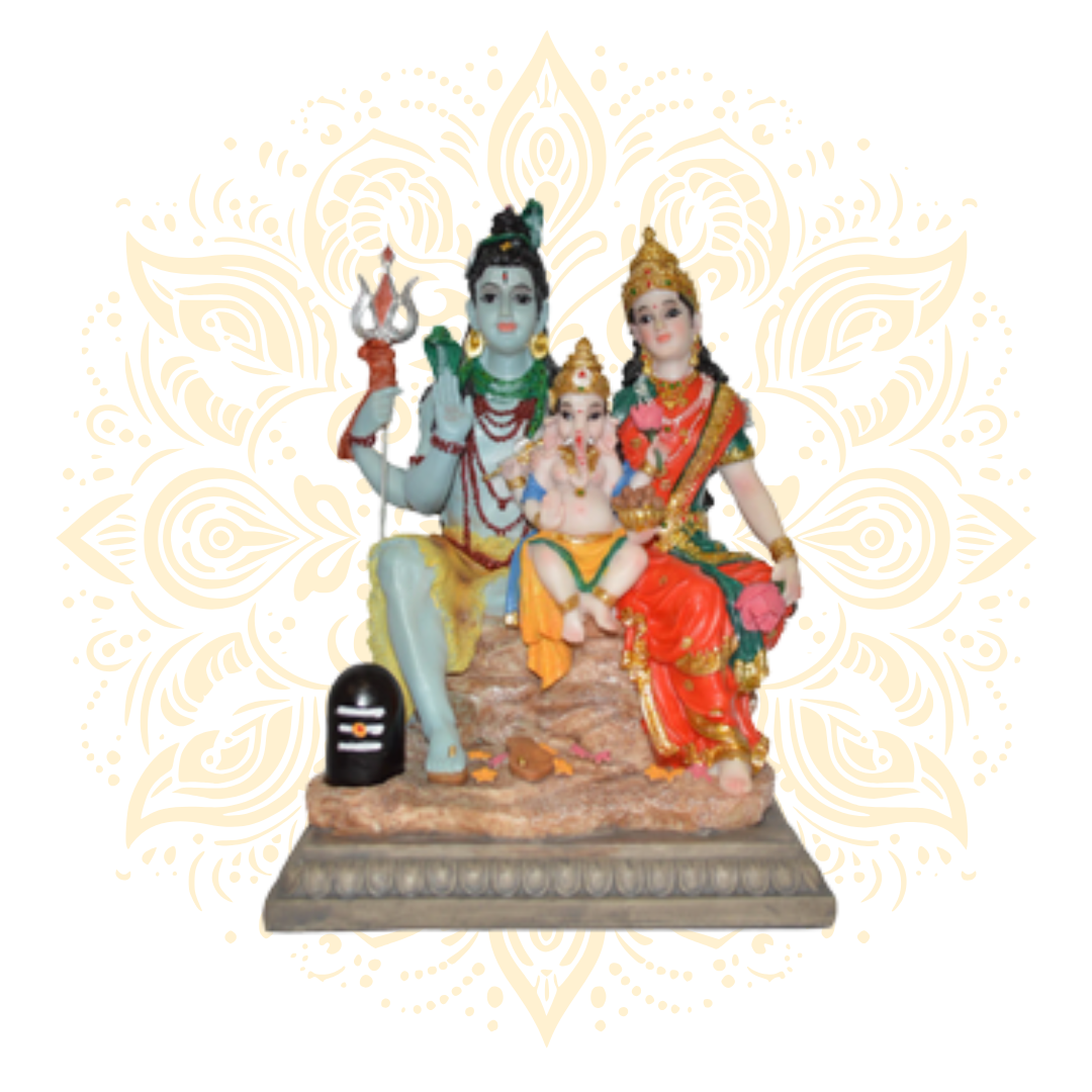 Polyresin Shiva Family 10"