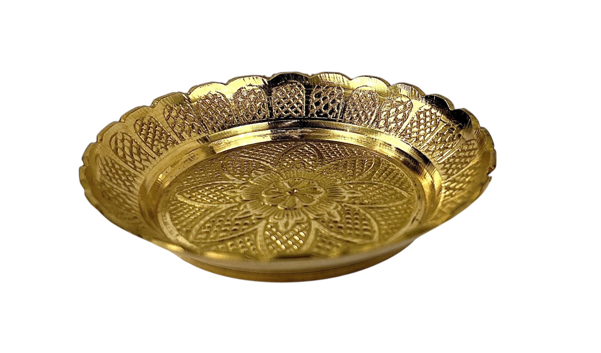 Brass Decorative Flower Plate - Matchless Gifts9