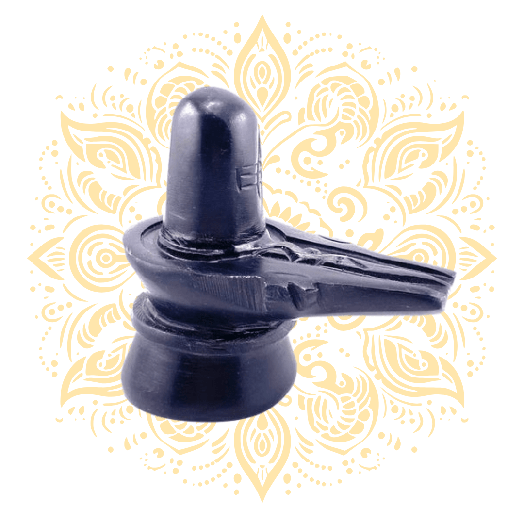 Stone Black Shiva Linga 4.5 x 5" - Matchless Gifts