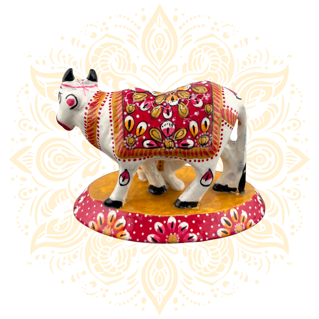 Meena Cow with Calf 3"