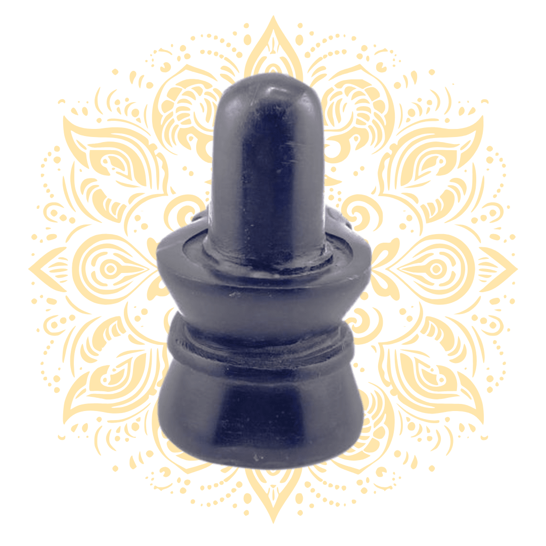 Stone Black Shiva Linga 4.5 x 5" - Matchless Gifts