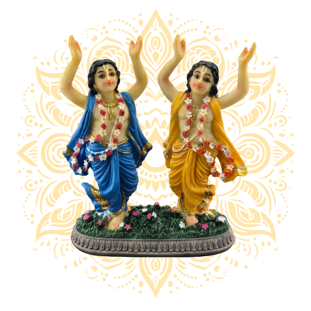 Polyresin Gaura Nitai 5.5"