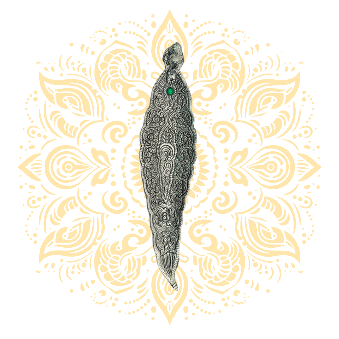 Peepal Leaf Incense Holder 8.5"