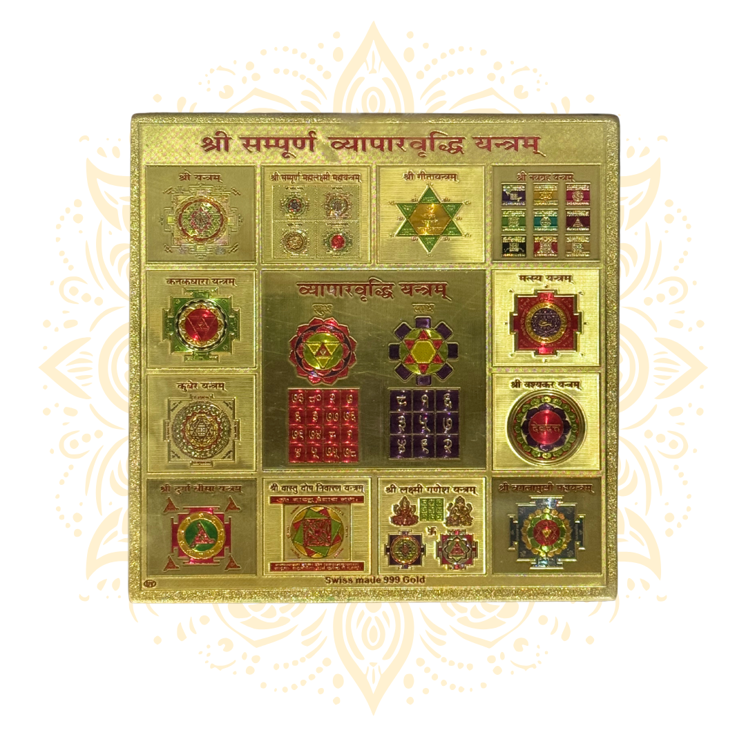 24K Gold Plated Yantra