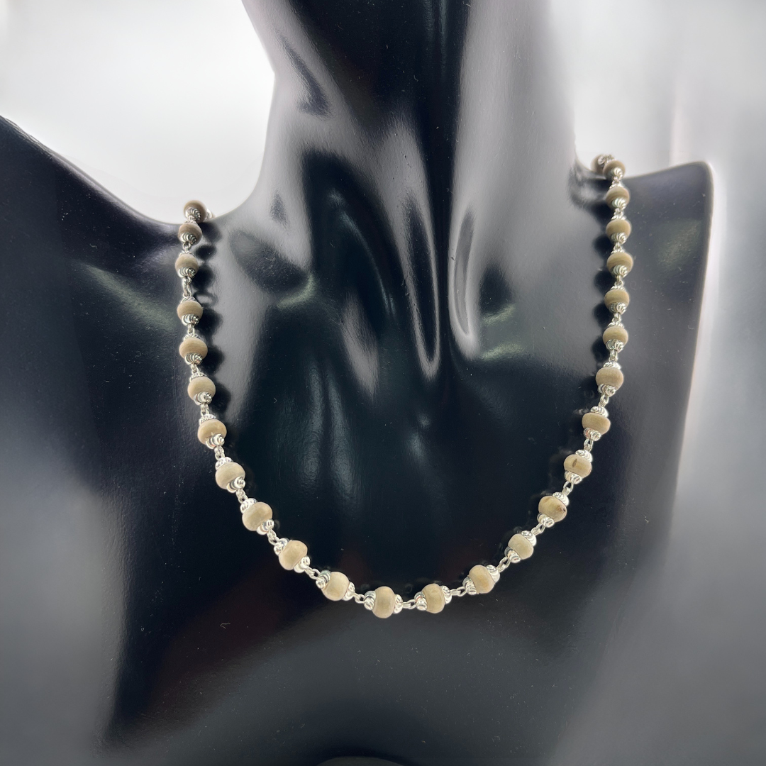 Silver Tulasi Kanthi Mala