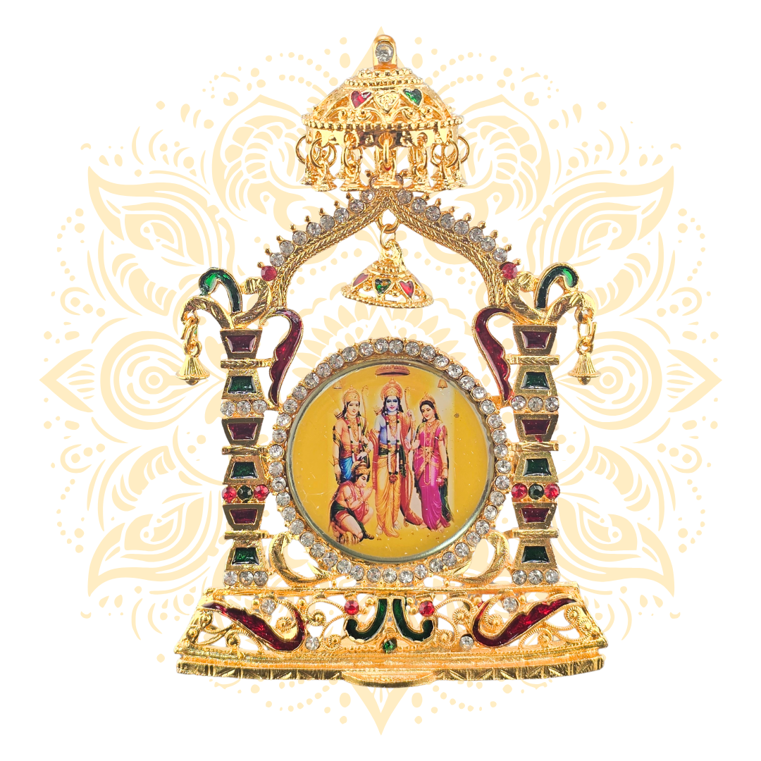 Deity Gold Metal Mini Temple Altar Frame – 5.5" - Matchless Gifts1111