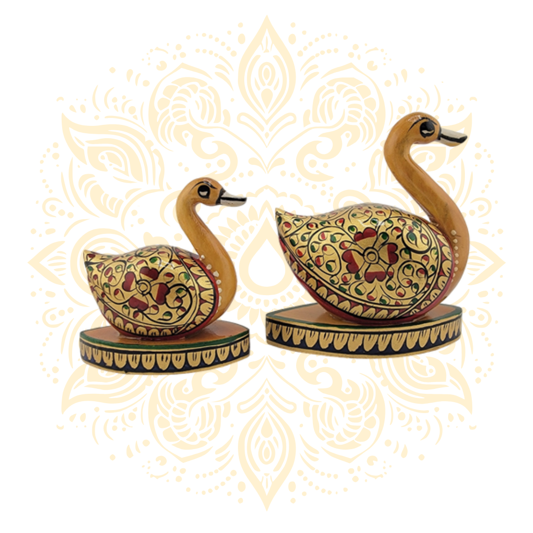 Wooden Painted Duck