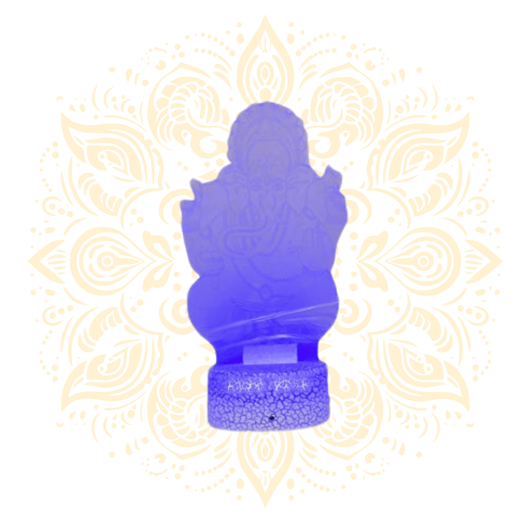 Ganesh Night Lamp 8" LED Decorative Light - Matchless Gifts