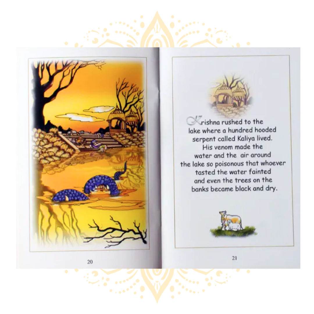 Lord Krishna's Pastimes with Kaliya the Snake