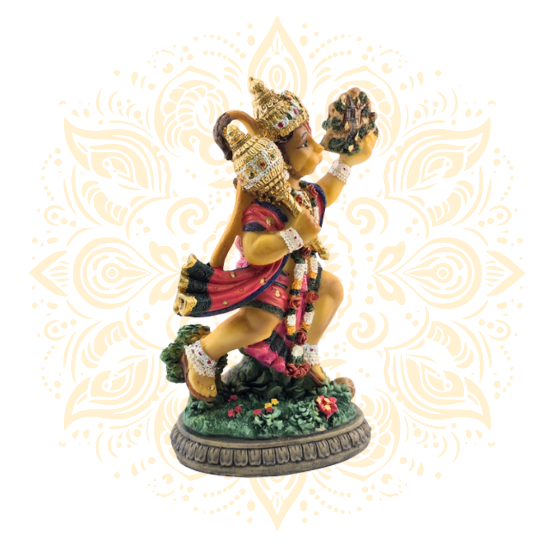 Polyresin Flying Hanuman 5"