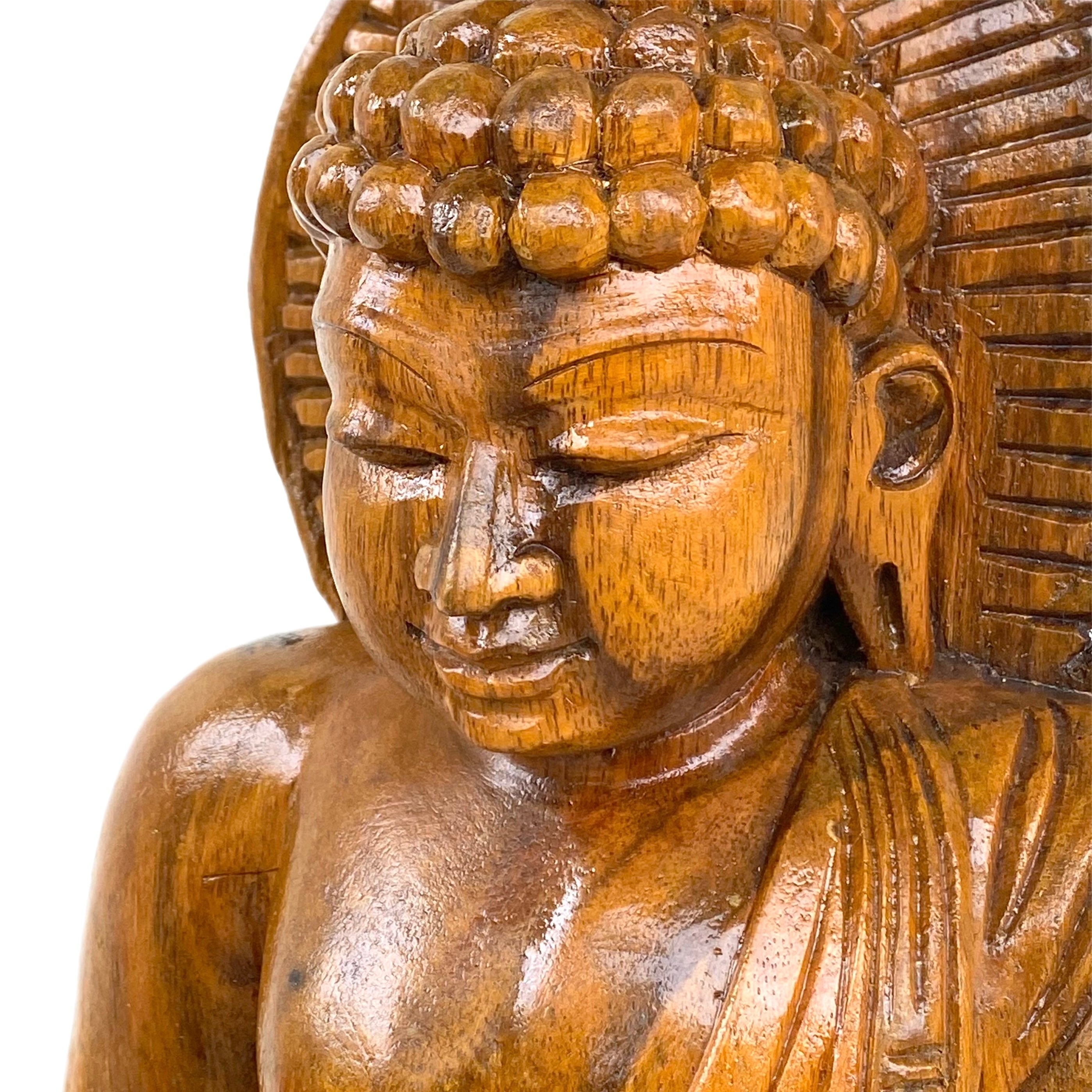 Wooden Buddha 24"