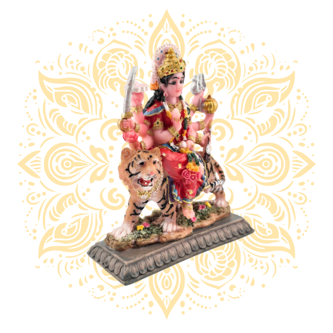 Polyresin Durga Maa Murti 3.5" - Matchless Gifts