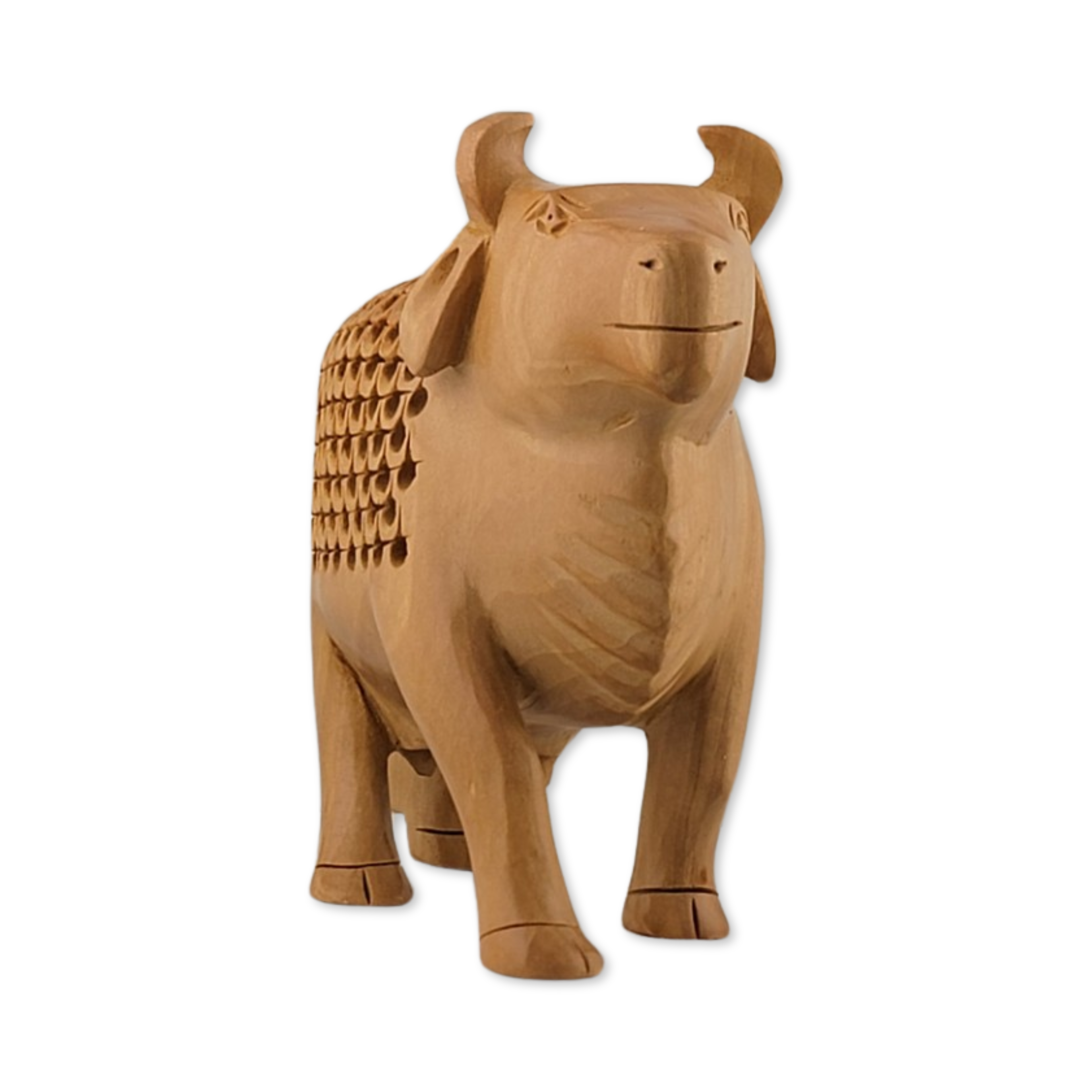 Hand Craved Wooden Jali Style Cow - Matchless Gifts8