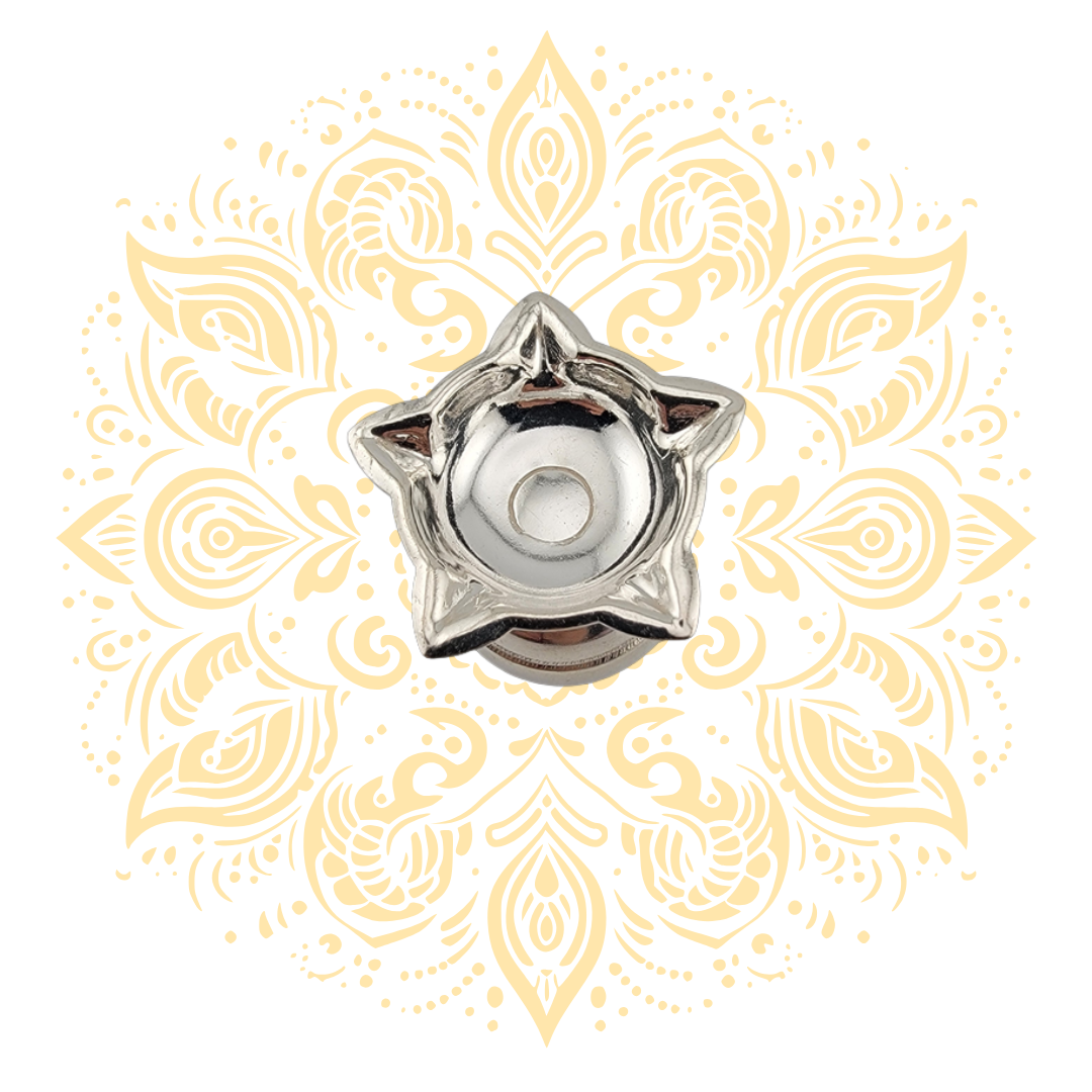 Silver Star Diya 1.5" x 1.5" 11 Grams