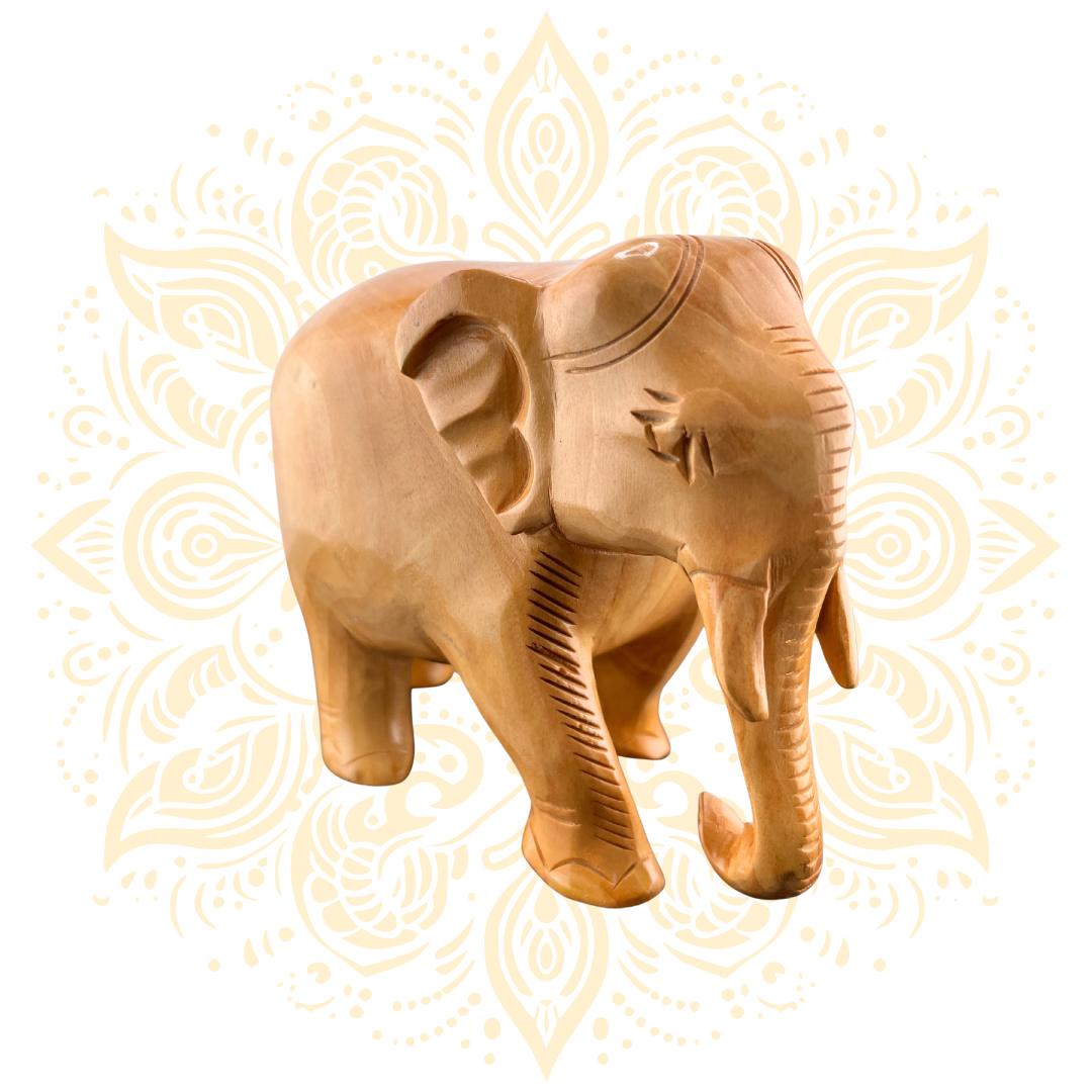 Wooden Fine Plain Elephant