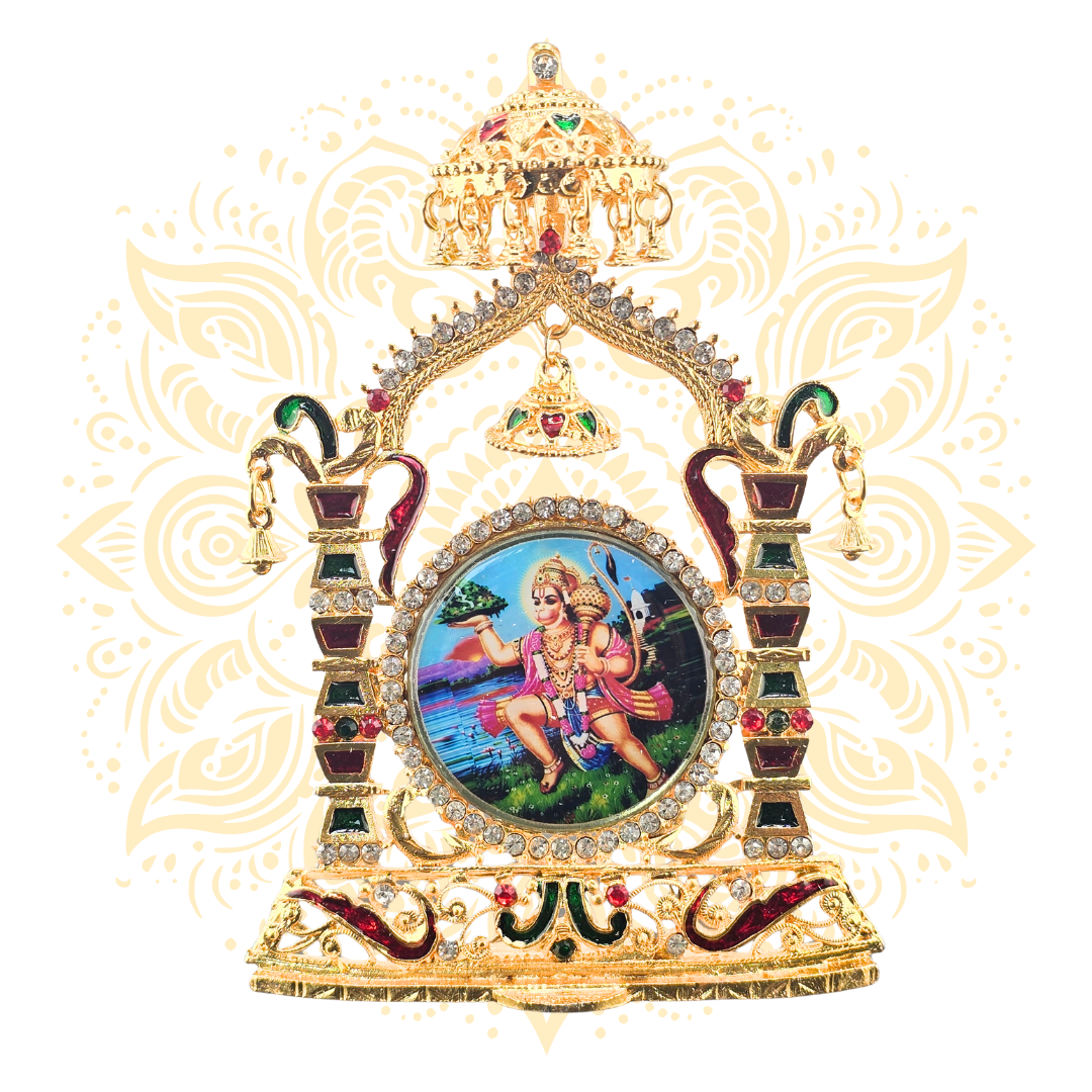 Deity Gold Metal Mini Temple Altar Frame – 5.5" - Matchless Gifts1212