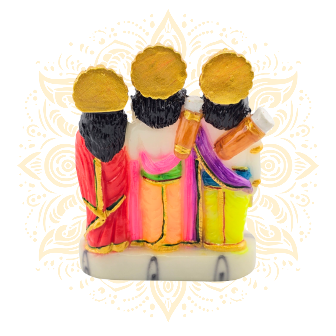 Polyresin Sita Ram Family 4"