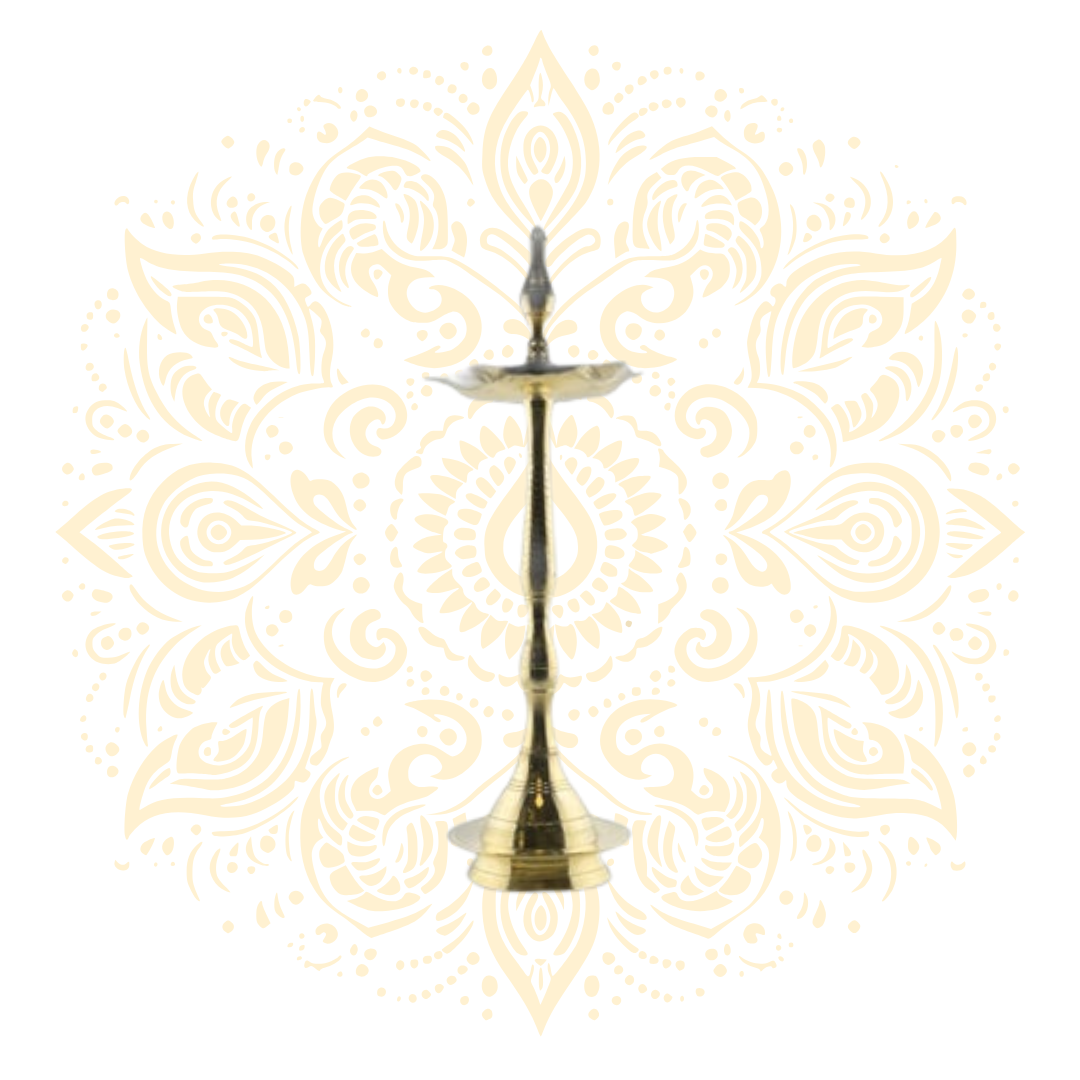 Tall Brass Oil Lamp Diya