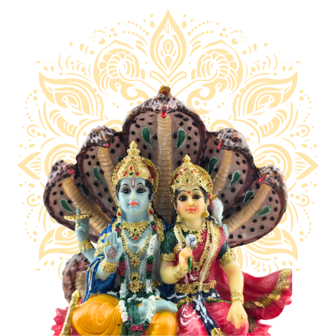 Polyresin Laxmi Narayan Sesa 6"