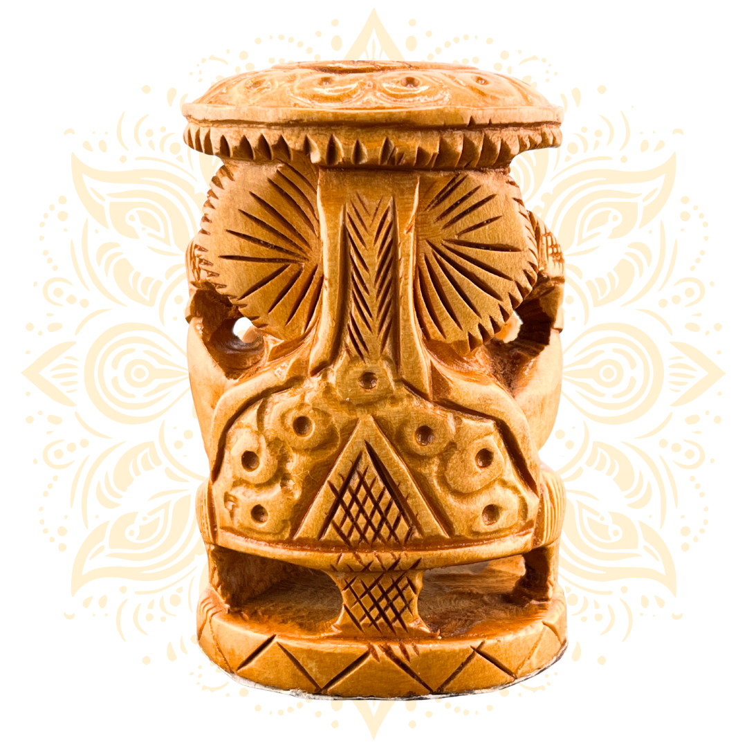 Wooden Chatari Ganesh 2.5''