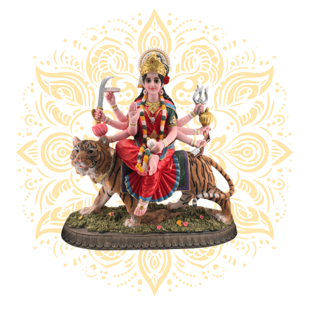 Polyresin Durga 3D (Grassland) 19" - Matchless Gifts1