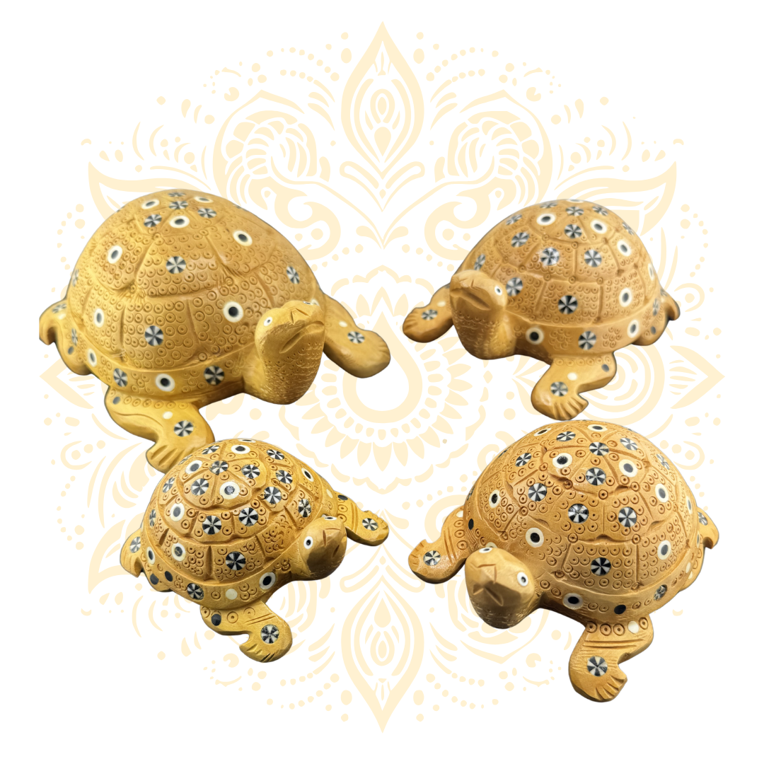 Wooden Inlay Work Tortoise