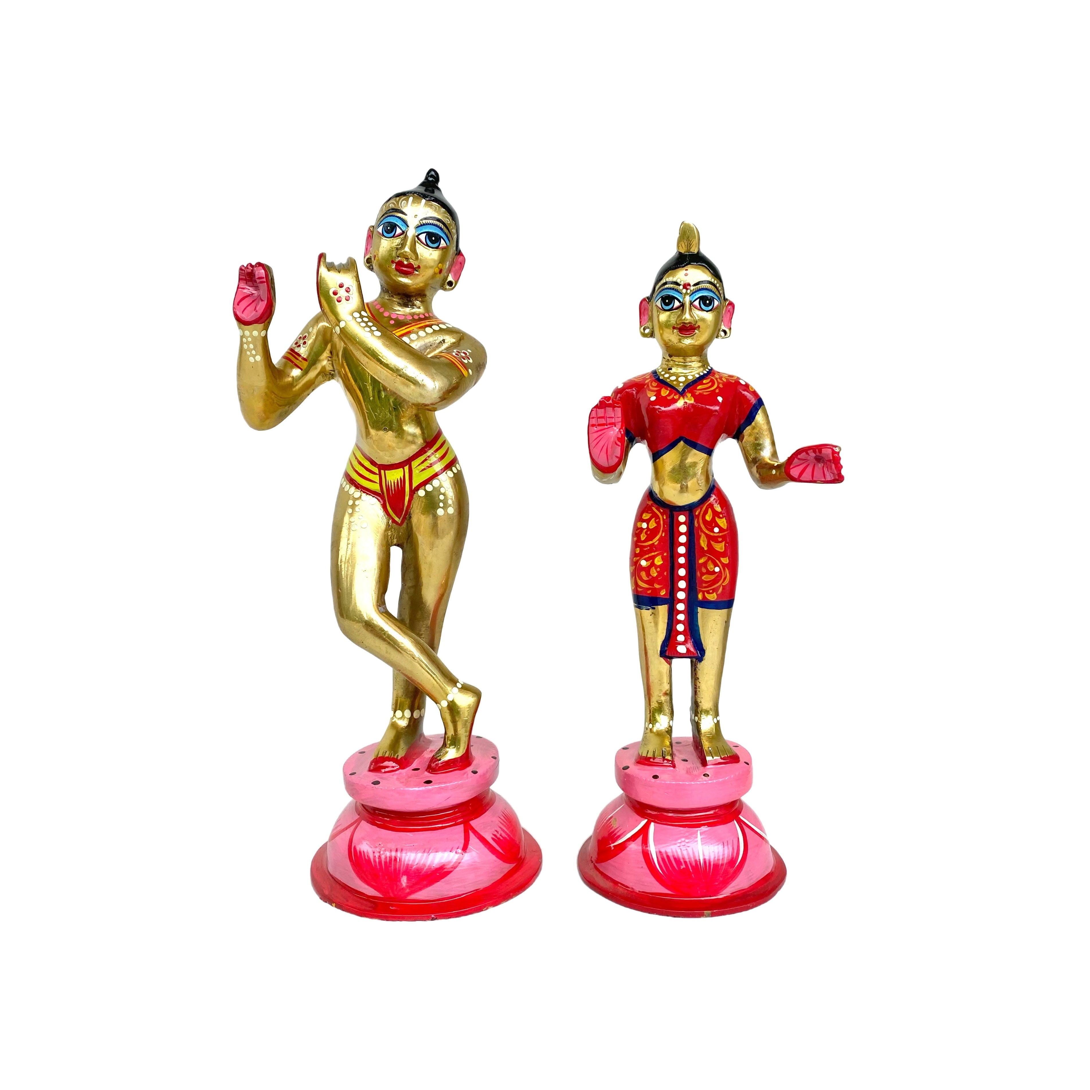 Brass Radha Krishna Set