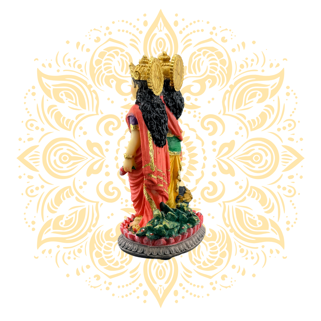 Polyresin Radha Krishna Peacock 5" - Matchless Gifts