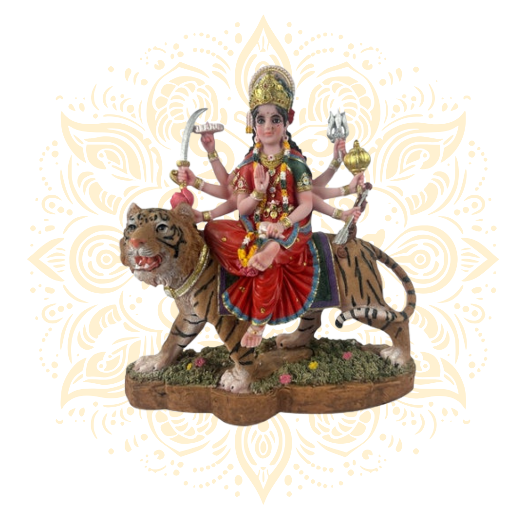 Polyresin Durga 10"