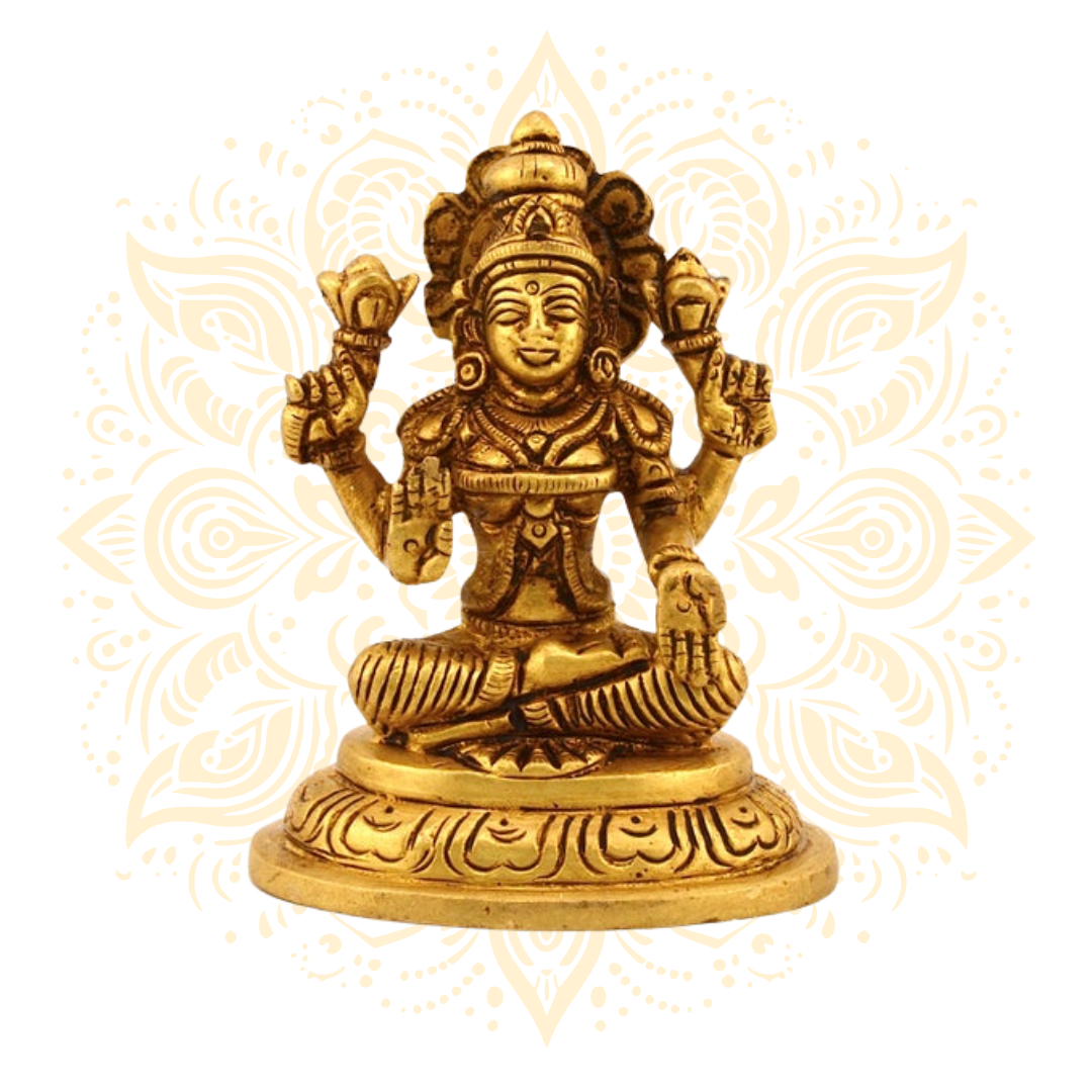 Assorted Brass Goddess Laxmi Murtis - Matchless Gifts1